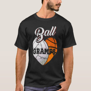 Camiseta Ball Gramps Volleyball Basketball Heart
