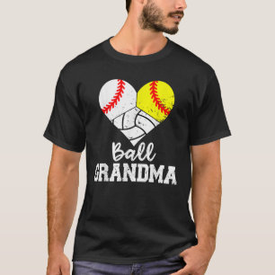 Camiseta Ball Grandma Funny Béisbol Softbol Voleibol T