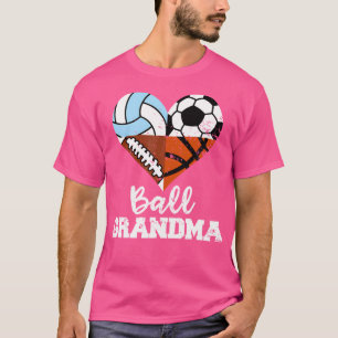 Camiseta Ball Grandma Funny Football Football Volleyball Ba