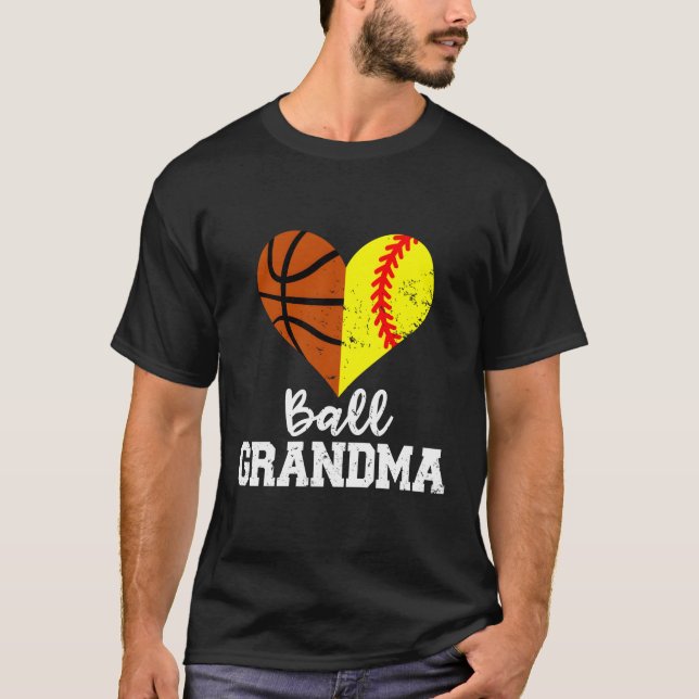 Camiseta Ball Grandma Funny Softball Basketball Abuela (Anverso)