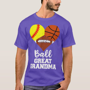 Camiseta Ball Great Grandma Heart Funny Softball Baloncesto