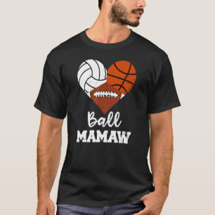 Camiseta Ball Mamaw Hearleyball Basketball Football Club M