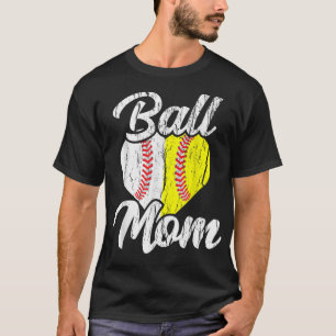 Camiseta Ball Mom Baseball Sofball Mama Team Sports