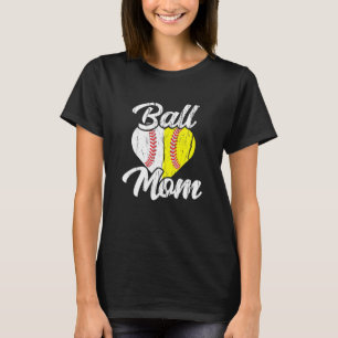 Camiseta Ball Mom Baseball Sofball Mama Team Sports