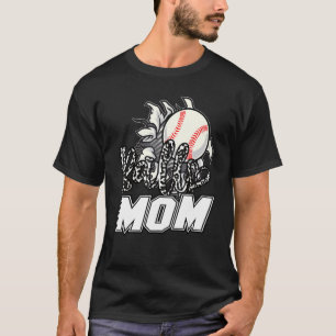 Camiseta Ball Mom Cheetah Baseball Softball Mama Women Mola