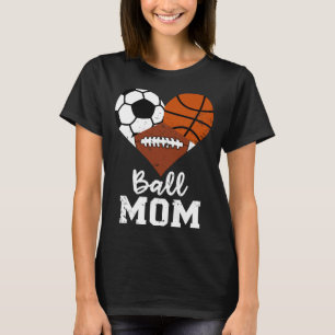 Camiseta Ball Mom Funny Basketball Football Football Mom