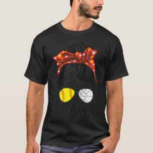 Camiseta Ball Mom Softball Volleyball mamá Día de la Madre