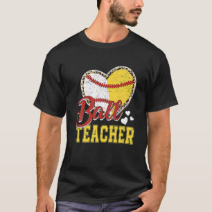 Camiseta Ball Mom Teacher Béisbol Equipo de Softbol Mot