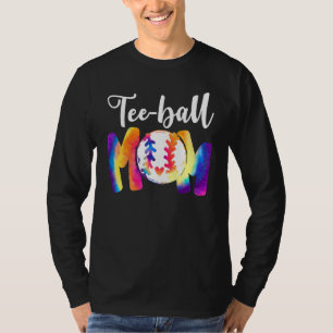 Camiseta Ball Mom Tee Mother's Day Teeball Mom Leopard Funn