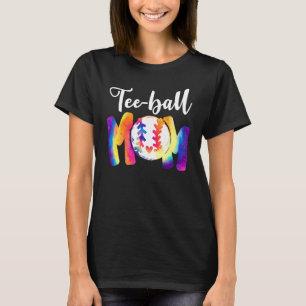 Camiseta Ball Mom Tee Mother's Day Teeball Mom Leopard Funn