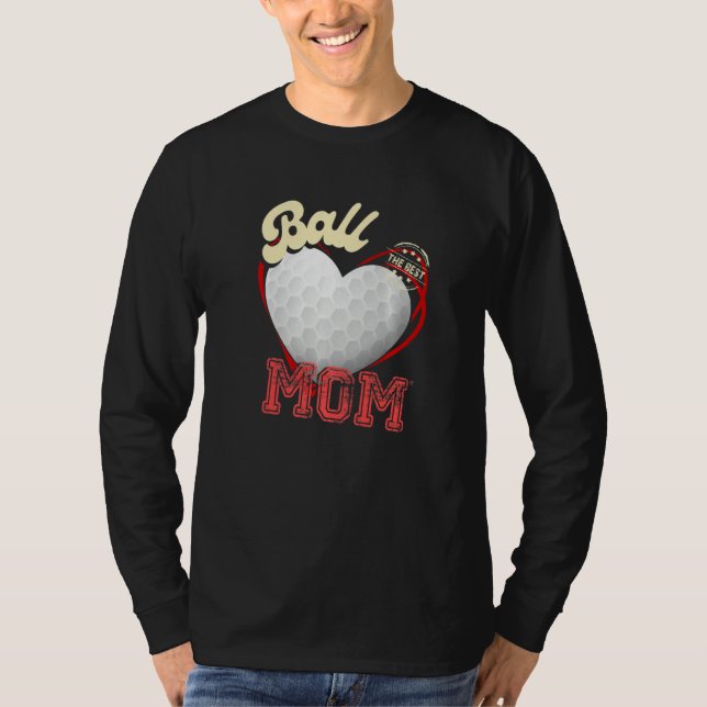 Camiseta Ball Mom Womens Cheer Golfer Mom Mother's Day Golf (Anverso)