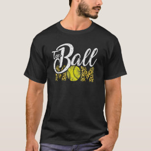 Camiseta Ball Mom's Day Mother Teeball Mom Leopard 2