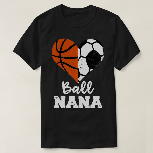 Camiseta Ball Nana Funny Soccer Basketball Nana Pullover (Diseño del anverso)