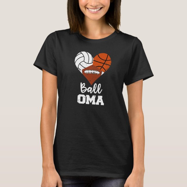 Camiseta Ball Oma Hearleyball Baloncesto de voleibol de fút (Anverso)