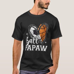 Camiseta Ball Papaw Soccer Basketball Heart