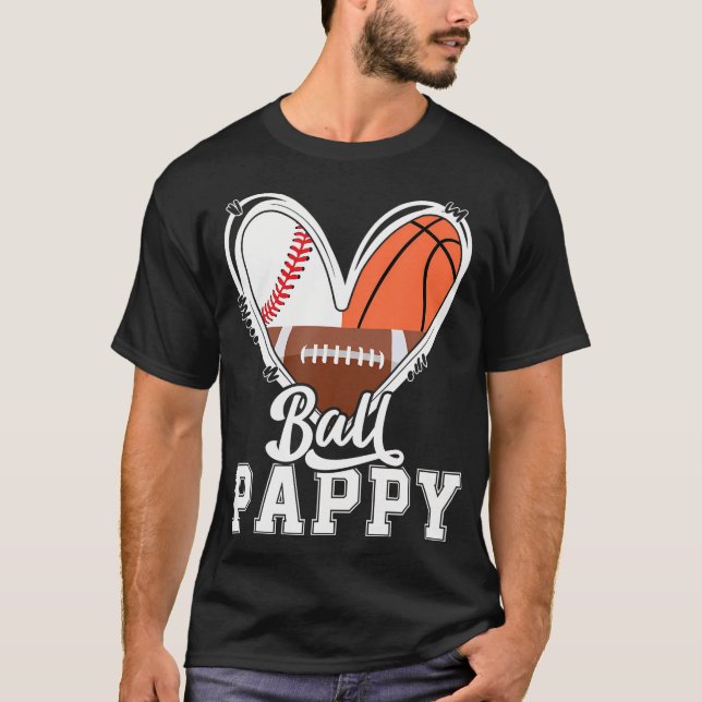 Camiseta Ball Pappy Funny Béisbol Baloncesto Papp (Anverso)