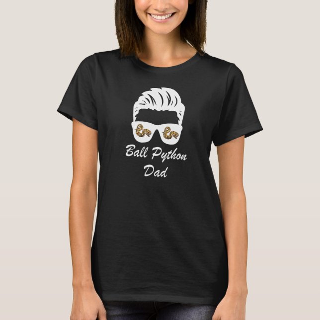 Camiseta Ball Python dad Snake Ball gafas de sol Python fai (Anverso)