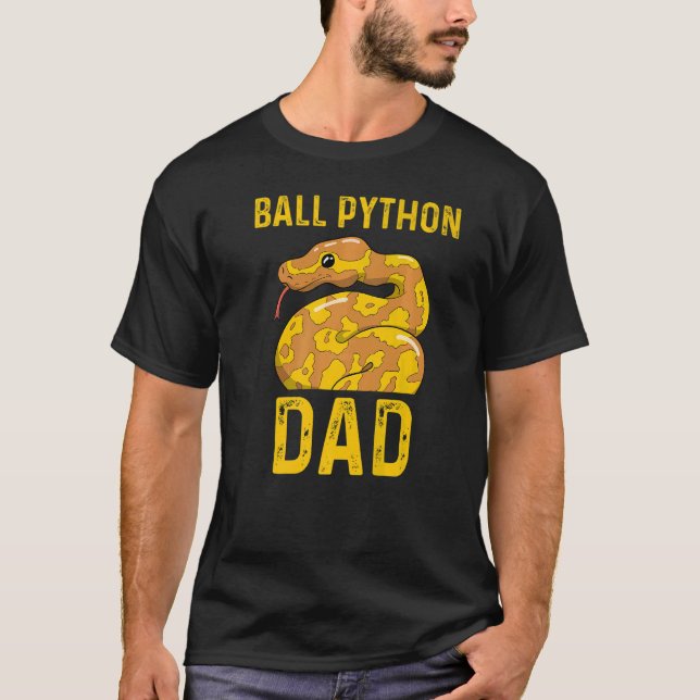 Camiseta Ball Python Dad Snake Mascota Dueño 1 (Anverso)
