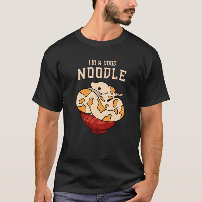 Camiseta Ball Python para que soy un buen fideo (Anverso)