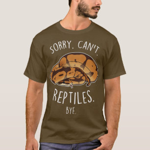 Camiseta Ball Python Perdona A Reptiles Bye