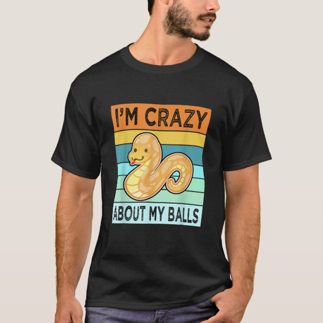 Camiseta Ball Python Shirt Snake Mamá Papá Para Los Hombres (Anverso)