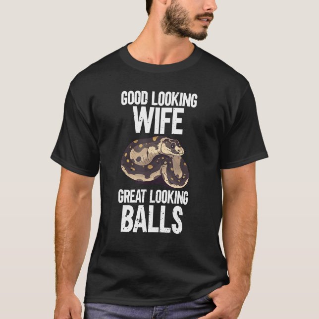 Camiseta Ball Python Snake Reptile Noodle Reptile Snek (Anverso)
