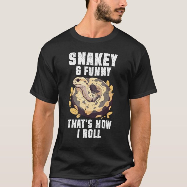 Camiseta Ball Python Snake  Reptile  Noodle Reptile Snek 2 (Anverso)
