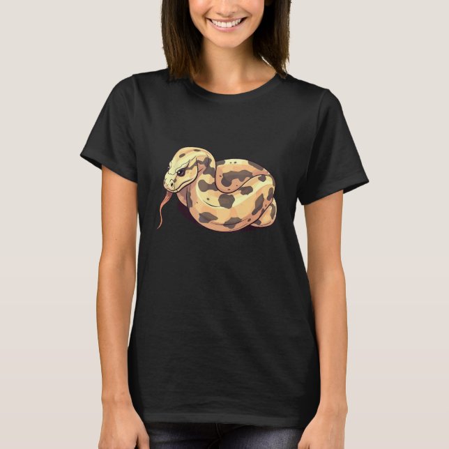Camiseta Ball Python Snake  Reptile  Noodle Reptile Snek 4 (Anverso)