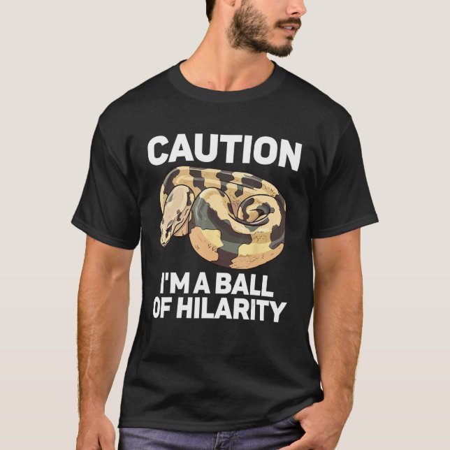 Camiseta Ball Python Snake  Reptile  Noodle Reptile Snek 6 (Anverso)
