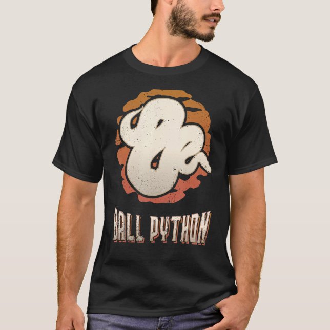Camiseta Ball Python Vintage Retro Classic Animal Sunset (Anverso)