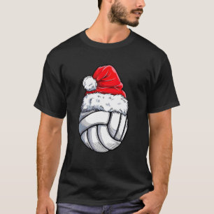 Camiseta Ball Santa Hat Funny Sport Xmas Girls Christmas Vo