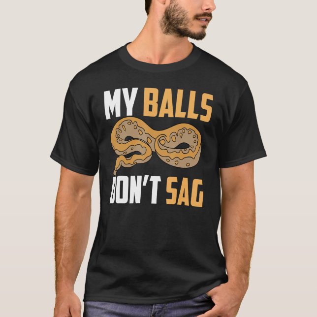 Camiseta Ball Snack Python Mis bolas no sacuden (Anverso)