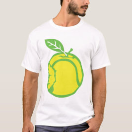 Camiseta balle tennis pomme croque apple 1