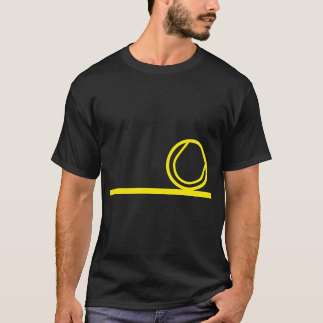 Camiseta balle tennis sur ligne (Anverso)