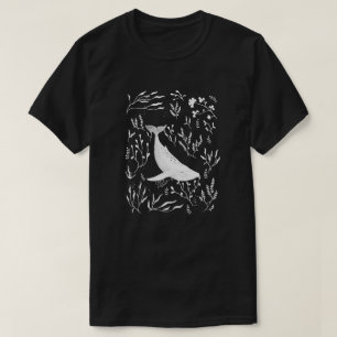 Camiseta Ballena acuática Floral Humpback
