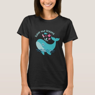 Camiseta Ballena Adorable, Salva los Océanos