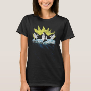 Camiseta Ballena asesina de animales de los océanos de orca