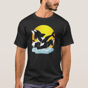 Camiseta Ballena asesina de animales del océano orca