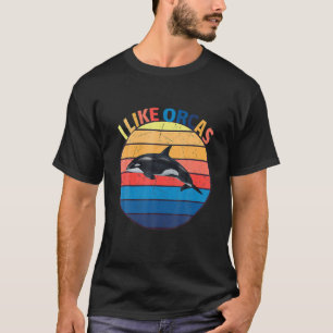 Camiseta Ballena asesina de estilo retro ORCA
