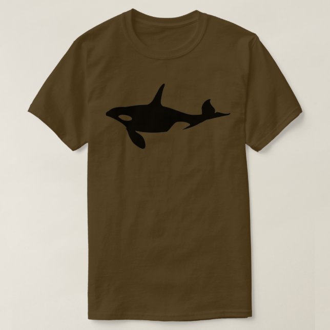 Camiseta Ballena asesina negra y blanca 1 (Diseño del anverso)