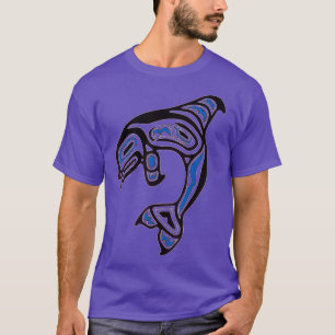 Camiseta Ballena Asesina Orca Pacífico NW Nativo Estadounid