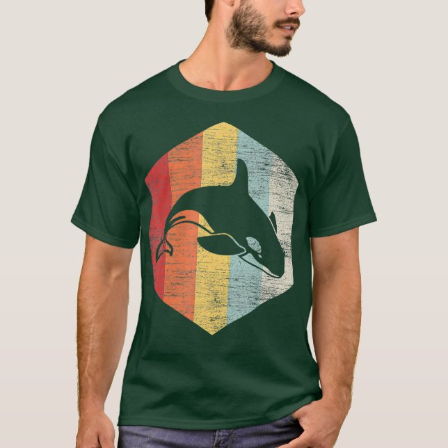 Camiseta Ballena asesina retro (Anverso)