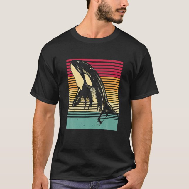 Camiseta Ballena asesina retro (Anverso)