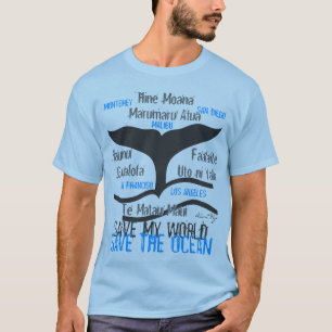 Camiseta Ballena azul