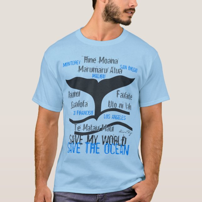 Camiseta Ballena azul (Anverso)