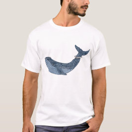 Camiseta Ballena azul