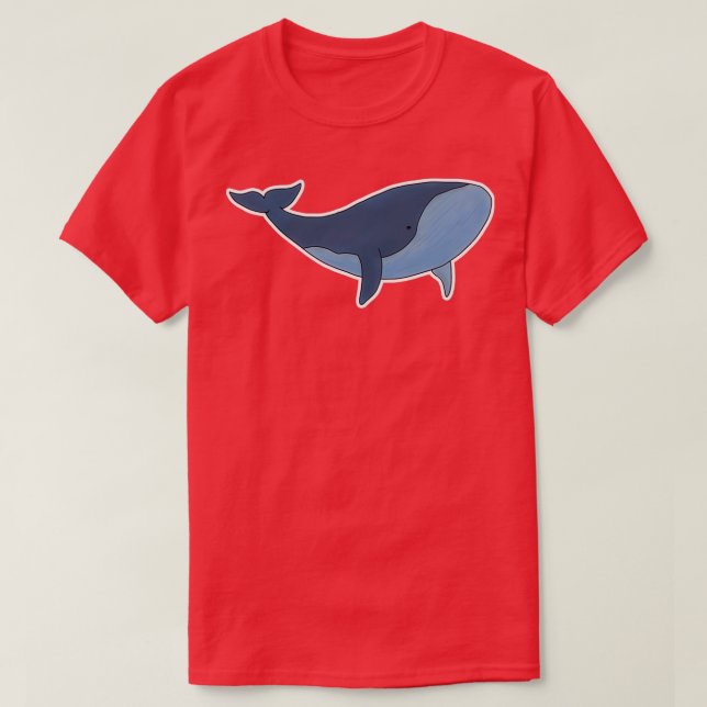 Camiseta ballena azul 75 (Diseño del anverso)