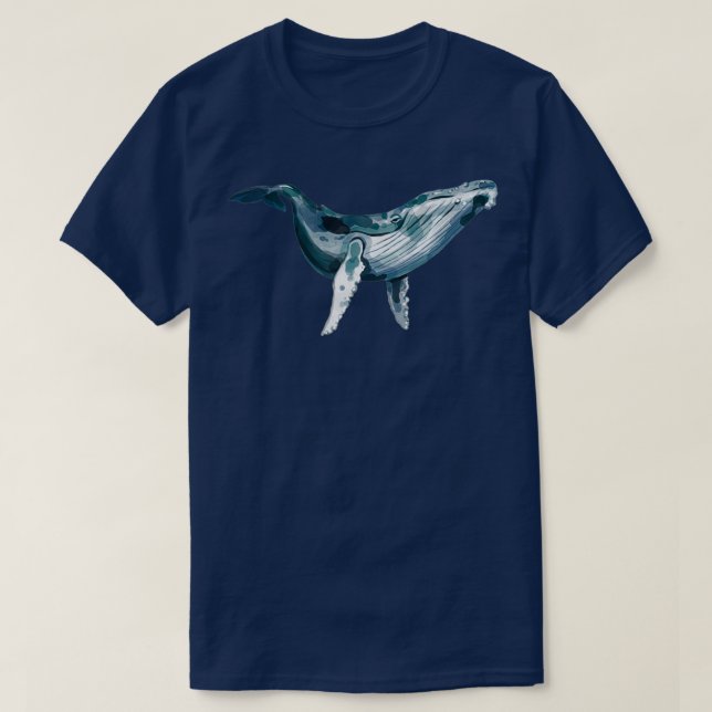 Camiseta Ballena azul 80 (Diseño del anverso)
