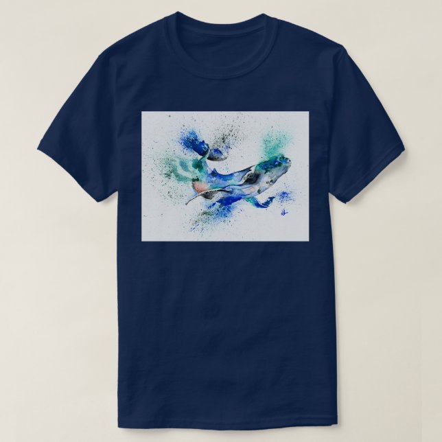 Camiseta Ballena azul 85 1 (Diseño del anverso)
