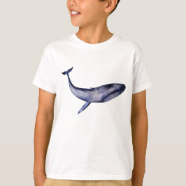 Camiseta Ballena azul acuarela